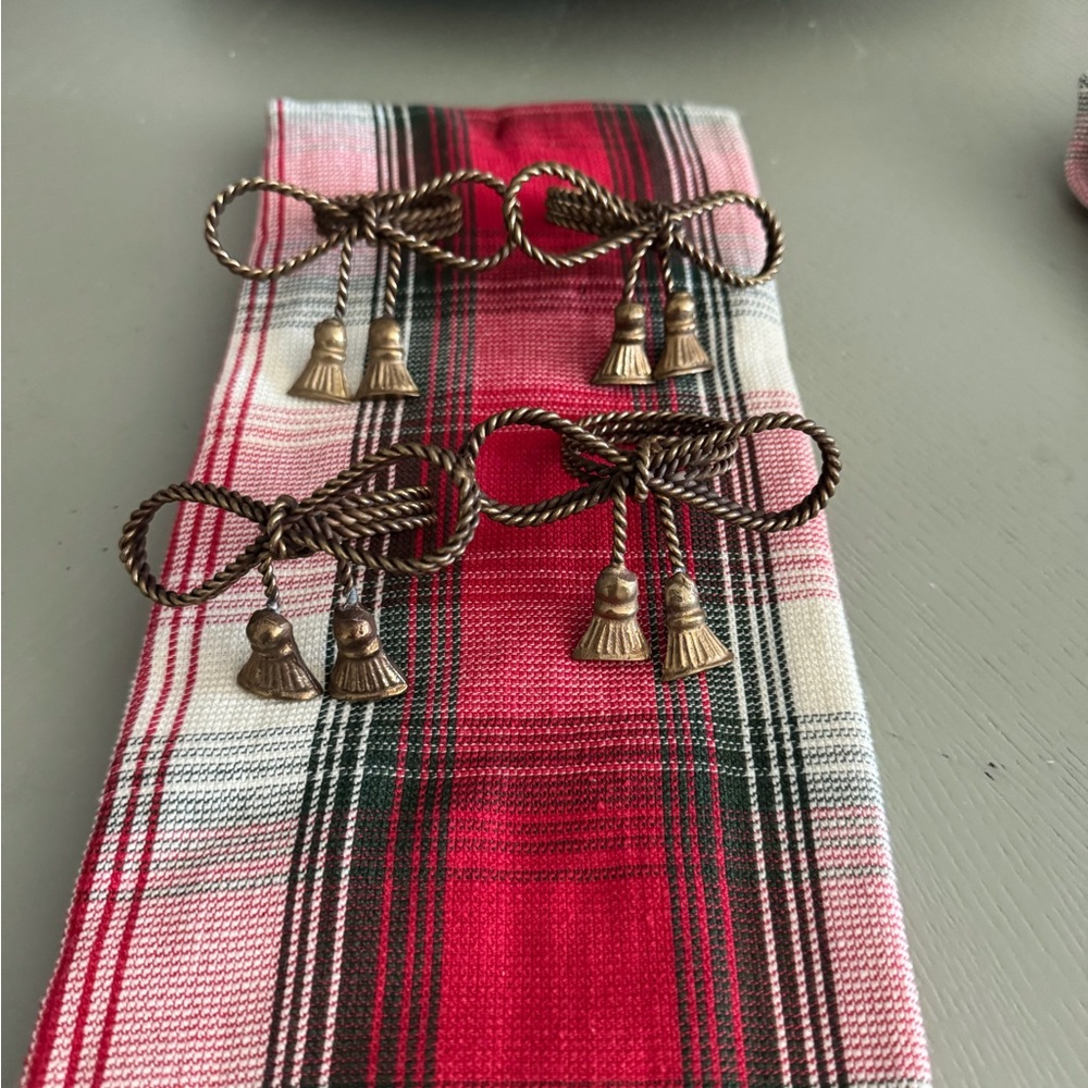 Brass Napkin Rings-Set of 4